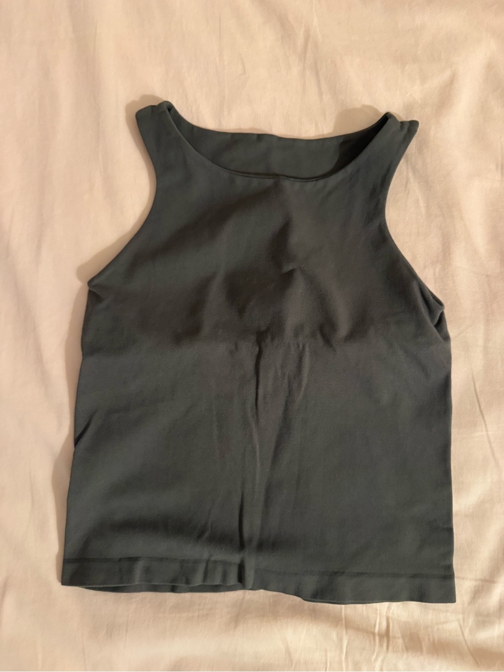 Women’s Sleeveless High-Neck Tank Top Grey